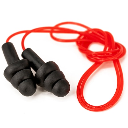 Safe Handler CovertX Ear Plugs, Noise Reducing Ear, Black/Red (5-Pack) SH-CXEP-MS-RBK